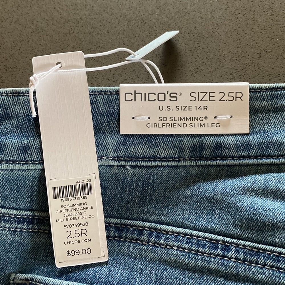 Girlfriend Slim Leg Ankle sz 2.5R - Picture 3 of 6